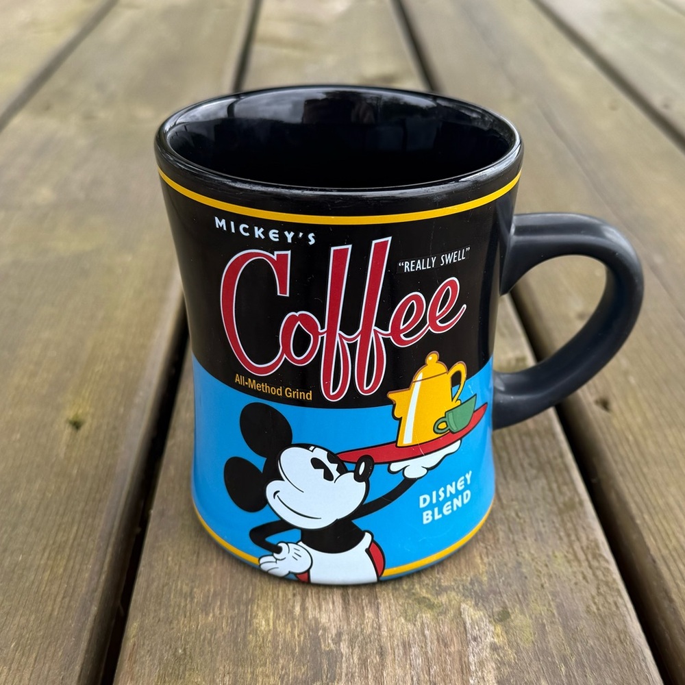 Walt Disney World Mickey’s Coffee Mickey Mouse Coffee Mug Made in Thailand